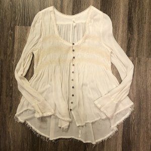 Free People 'Blue Bird' Blouse - Size S